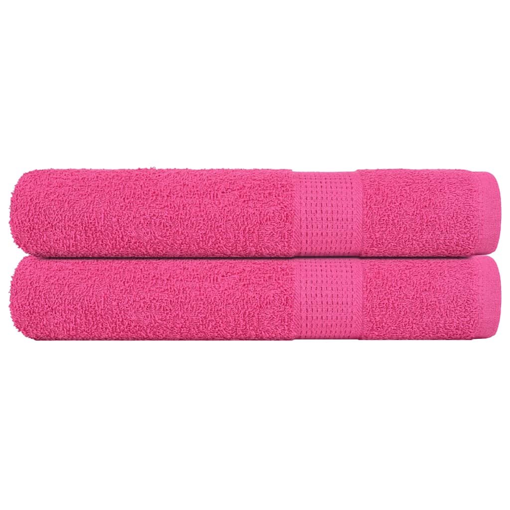 Saunahanddoeken FROGN 2 st 80x200 cm 360 g/m² roze is nu te koop bij PeponiXL, paradijselijk wonen!