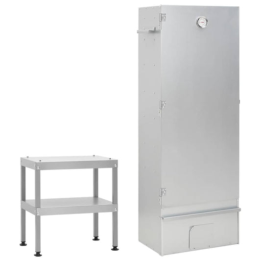 BBQ-rookoven met tafel gegalvaniseerd staal is nu te koop bij PeponiXL, paradijselijk wonen!