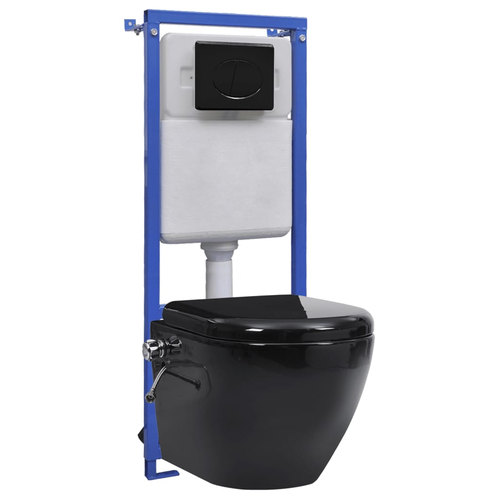 Hangend toilet randloos met verborgen stortbak keramiek wit is nu te koop bij PeponiXL, paradijselijk wonen!