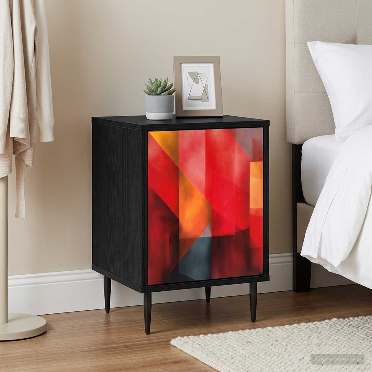 Nachtkastje HEESCH 2 st Zwart eiken 36 x 33 x 51 cm is nu te koop bij PeponiXL, paradijselijk wonen!