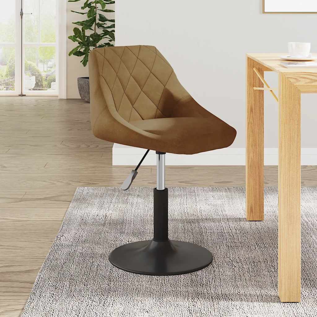 Eetkamerstoel fluweel bruin is nu te koop bij PeponiXL, paradijselijk wonen!