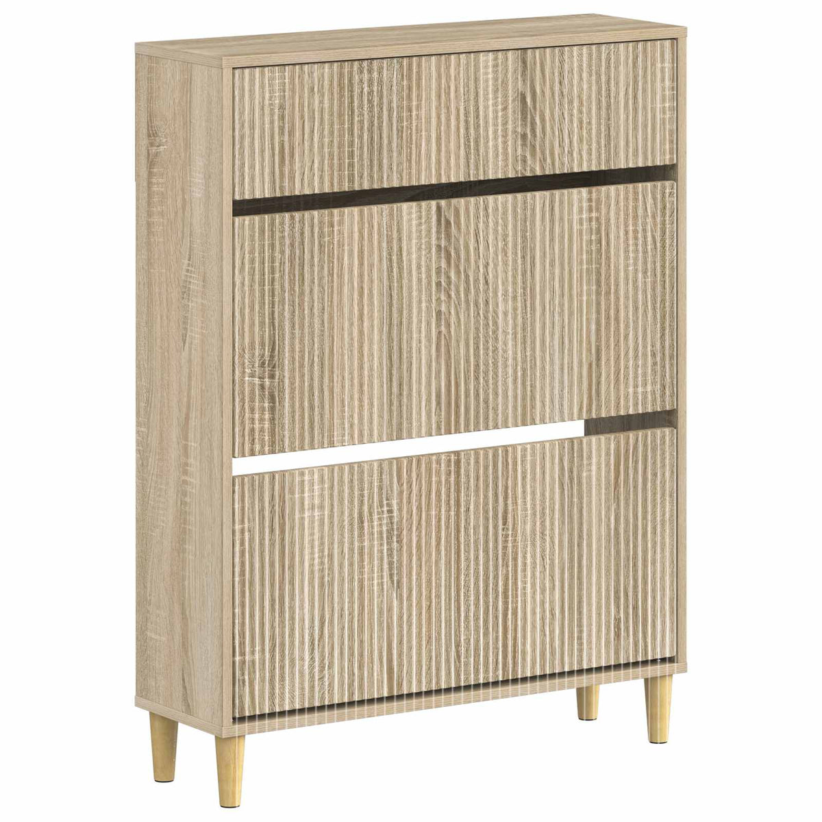 Schoenenkast ARNHEM 78 x 24 x 103 cm Bewerkt hout Sonoma Eiken is nu te koop bij PeponiXL, paradijselijk wonen!