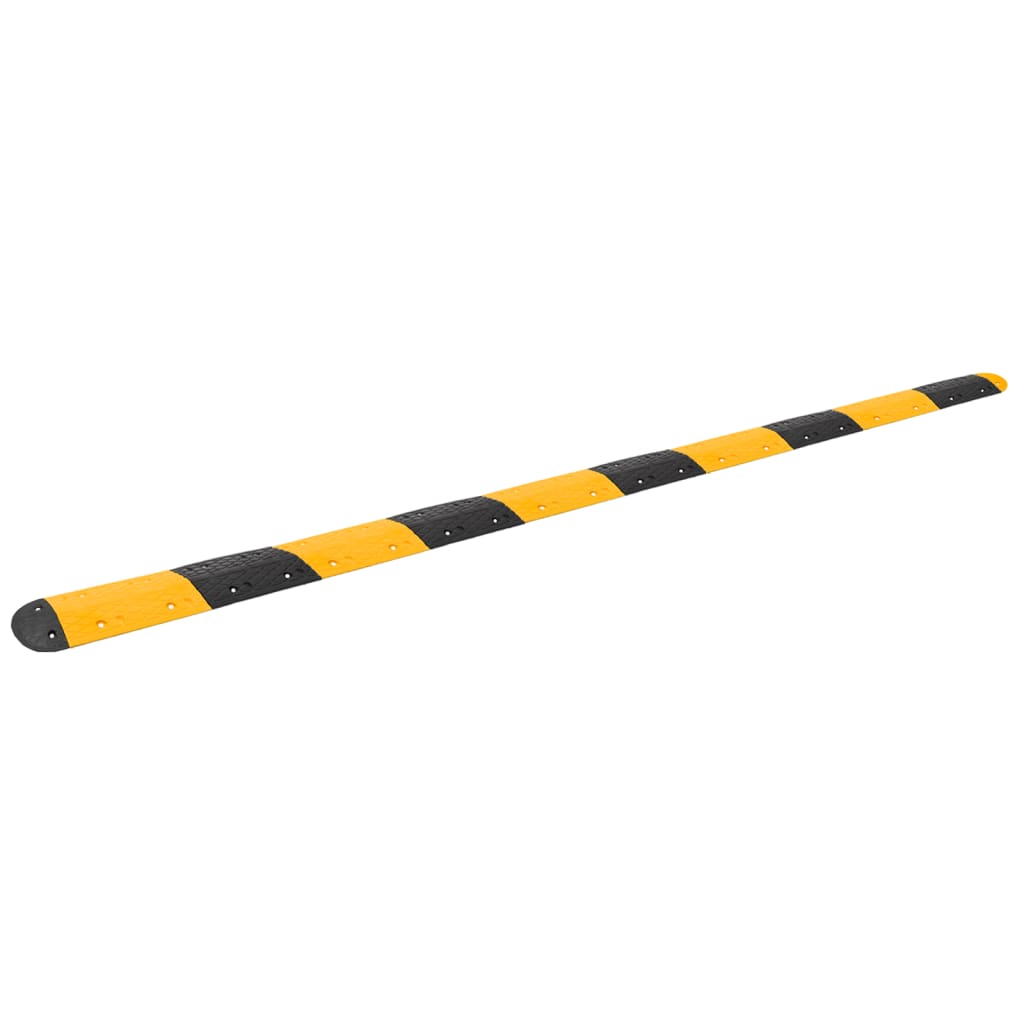 Verkeersdrempel 517x32,5x4 cm rubber geel en zwart is nu te koop bij PeponiXL, paradijselijk wonen!