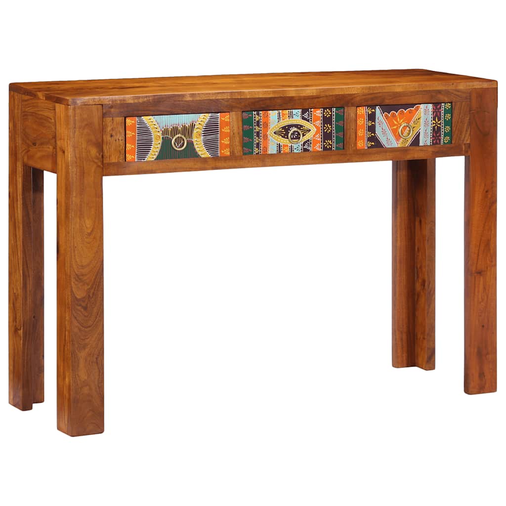 Wandtafel 110x35x75 cm massief acaciahout is nu te koop bij PeponiXL, paradijselijk wonen!