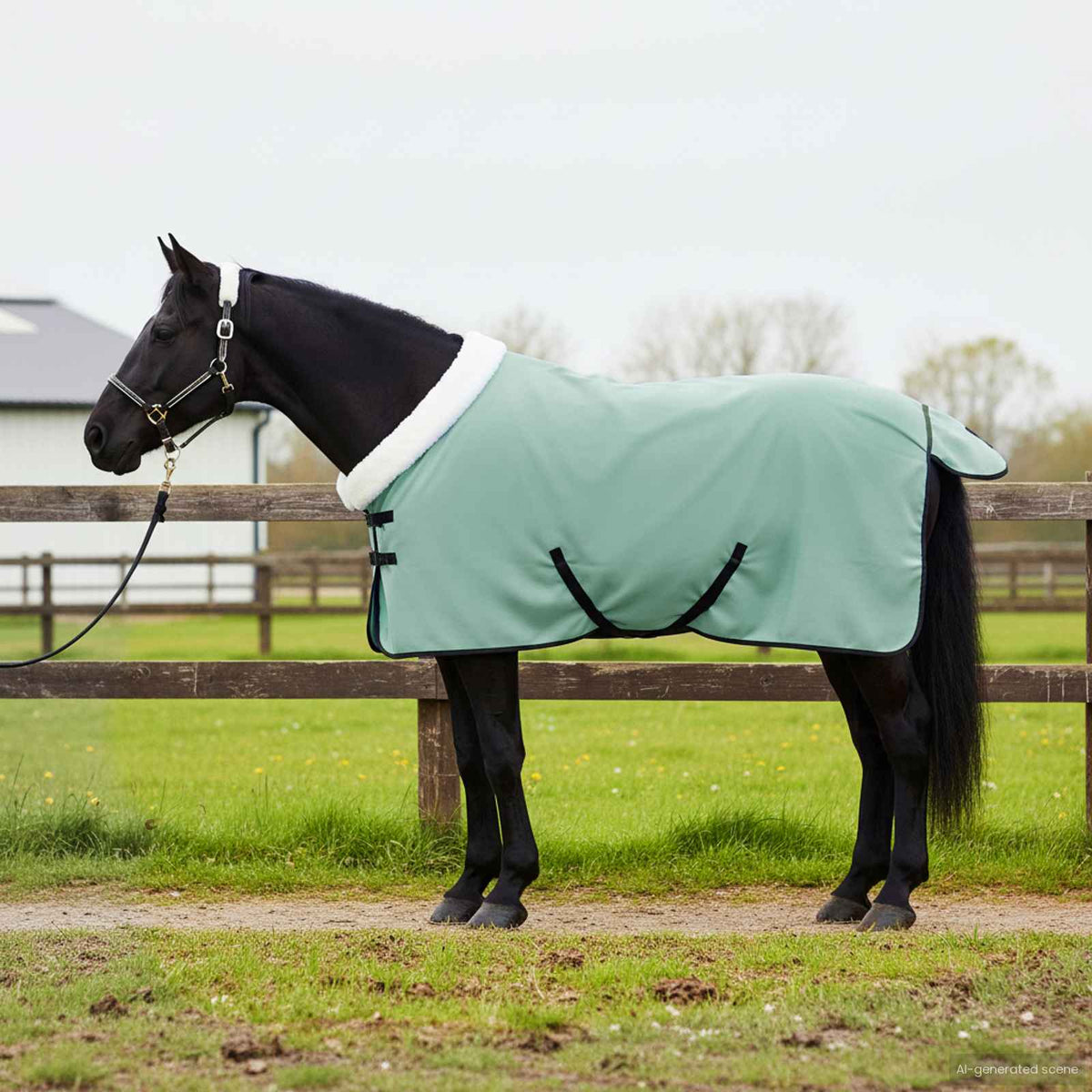 Paardendeken Volledig Donkergroen 95 cm Polar fleece is nu te koop bij PeponiXL, paradijselijk wonen!