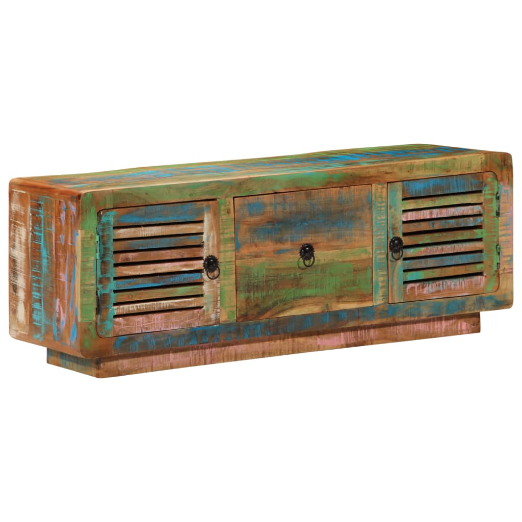 Tv-meubel 110x30x40 cm massief gerecycled hout is nu te koop bij PeponiXL, paradijselijk wonen!
