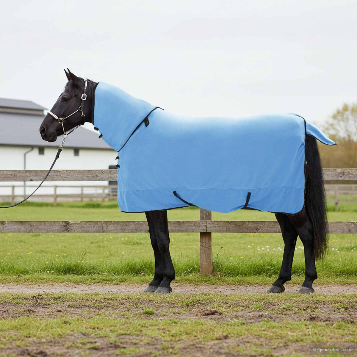Paardendeken Volledige Aqua 145 cm Polyester is nu te koop bij PeponiXL, paradijselijk wonen!