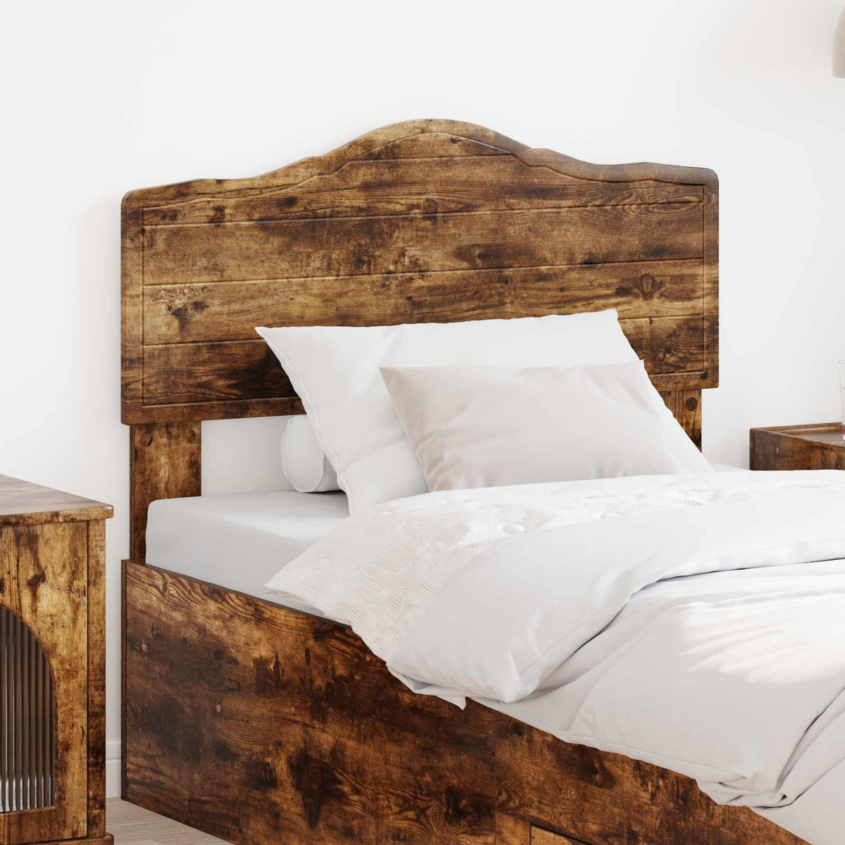 Hoofdbord Gerookt eiken Bewerkt hout is nu te koop bij PeponiXL, paradijselijk wonen!