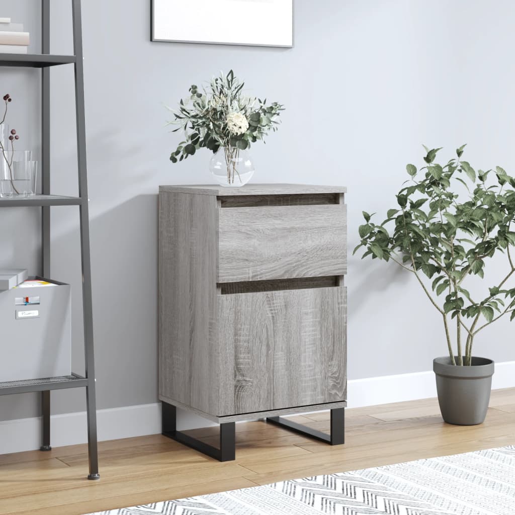Dressoir 40x35x70 cm bewerkt hout grijs sonoma is nu te koop bij PeponiXL, paradijselijk wonen!