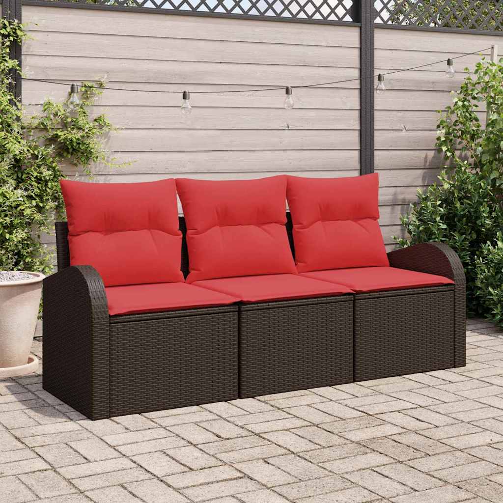 Tuin Sofa Set Bruin poly rattan is nu te koop bij PeponiXL, paradijselijk wonen!