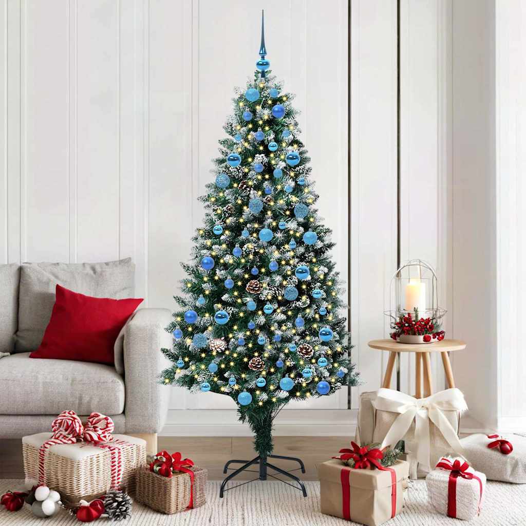 Kunstkerstboom Groen 180 cm PVC en Staal en Kunststof is nu te koop bij PeponiXL, paradijselijk wonen!