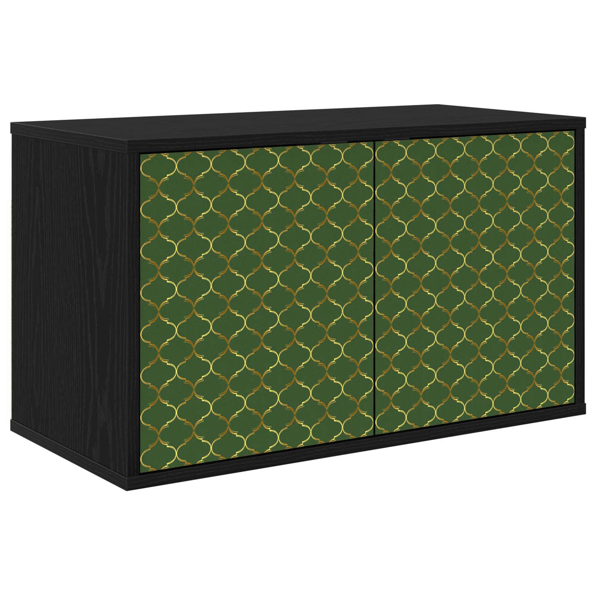 Wandgemonteerd tv-meubel GELEEN 69 x 33 x 40 cm Zwart eiken is nu te koop bij PeponiXL, paradijselijk wonen!