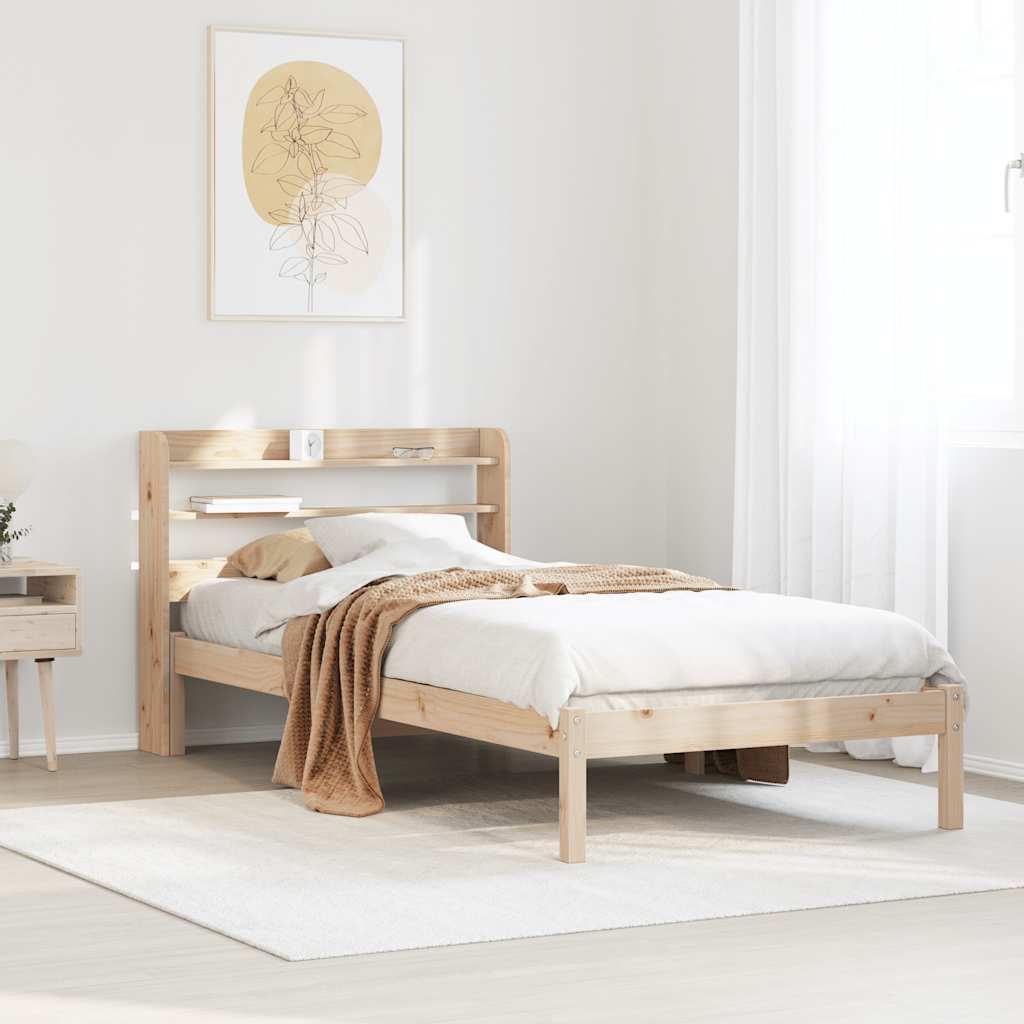 Bedframe zonder matras massief grenenhout 75x190 cm is nu te koop bij PeponiXL, paradijselijk wonen!