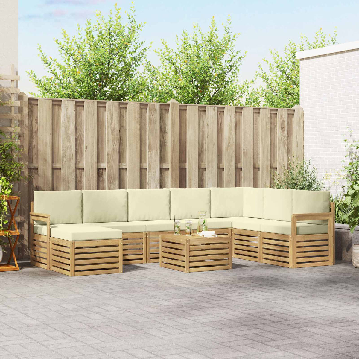 Sofa-Sets Massief Acaciahout is nu te koop bij PeponiXL, paradijselijk wonen!