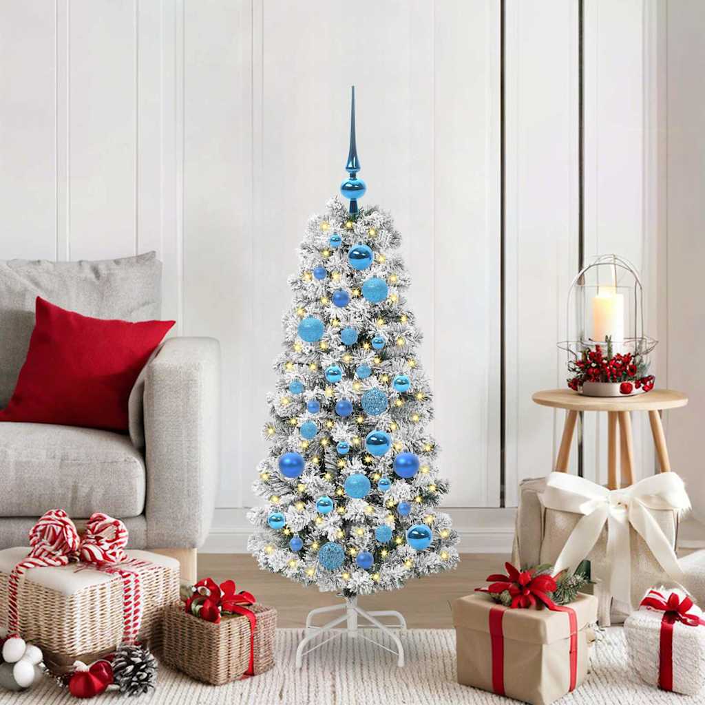 Kunstmatige Inklapbare Kerstboom Groen en Wit 120 cm is nu te koop bij PeponiXL, paradijselijk wonen!