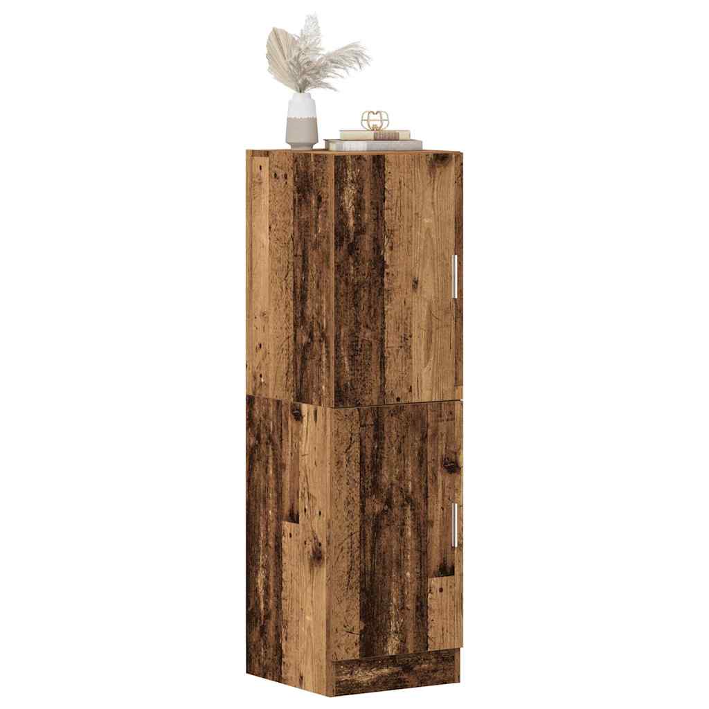Keukenkast 38x41,5x131,5 cm bewerkt hout oud houtkleurig is nu te koop bij PeponiXL, paradijselijk wonen!