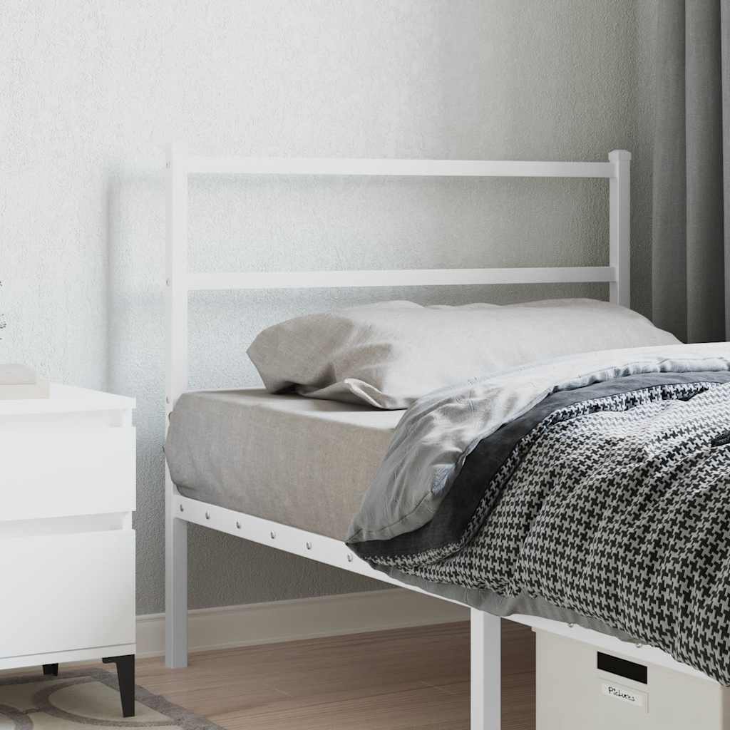 Vervangend hoofdbord 107 cm metaal wit is nu te koop bij PeponiXL, paradijselijk wonen!
