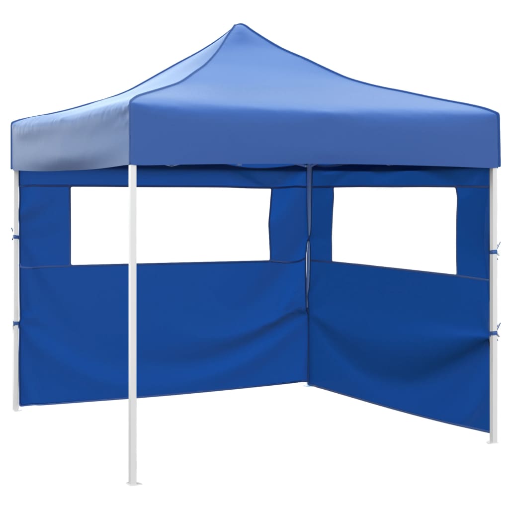 Vouwtent met 2 wanden 3x3 m blauw is nu te koop bij PeponiXL, paradijselijk wonen!