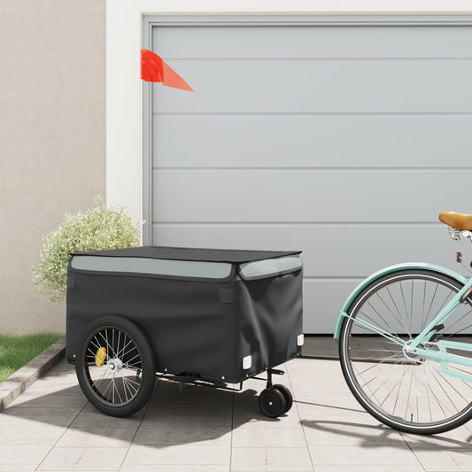 Fietstrailer 45 kg ijzer zwart en grijs is nu te koop bij PeponiXL, paradijselijk wonen!