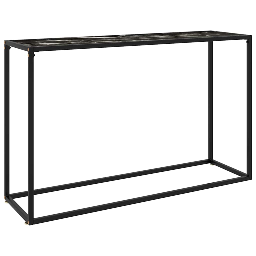 Wandtafel 120x35x75 cm gehard glas zwart is nu te koop bij PeponiXL, paradijselijk wonen!