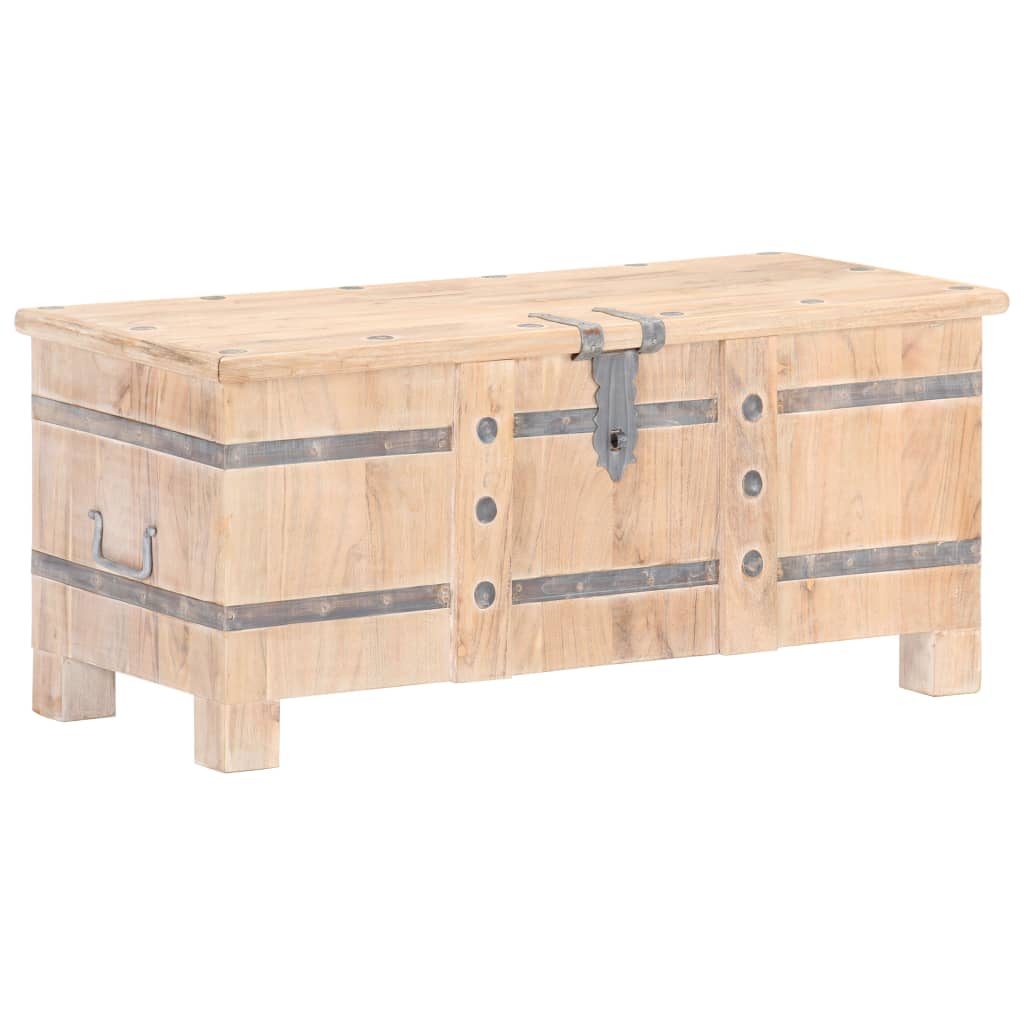 Opbergkist 90x40x40 cm massief acaciahout is nu te koop bij PeponiXL, paradijselijk wonen!