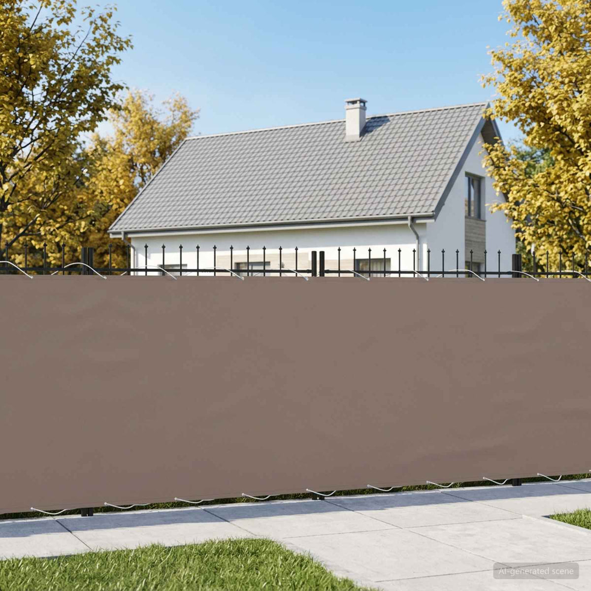 Balkon Privacy Scherm 150 x 300 cm Stof met PU-coating Taupe is nu te koop bij PeponiXL, paradijselijk wonen!
