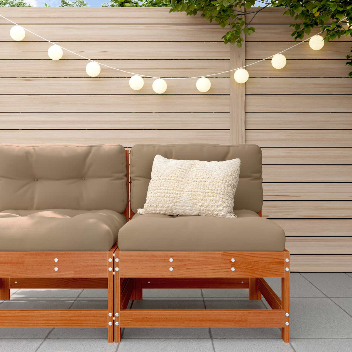 Tuin Midden Sofa Massief grenenhout Wasbruin is nu te koop bij PeponiXL, paradijselijk wonen!