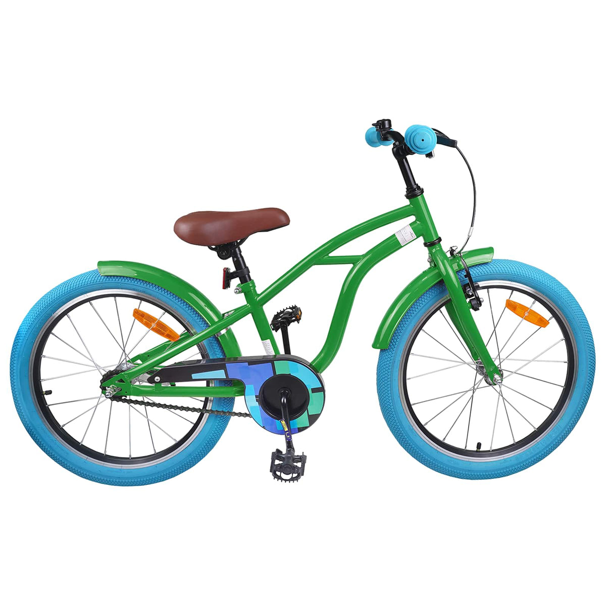 Kinderfiets 18 Inch voor 5-7 jaar Groen is nu te koop bij PeponiXL, paradijselijk wonen!
