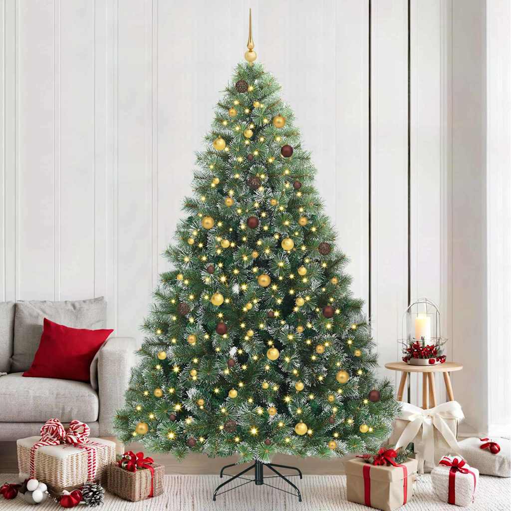Kunstkerstboom met 300 LED met standaard Groen 240 cm PE en PVC is nu te koop bij PeponiXL, paradijselijk wonen!
