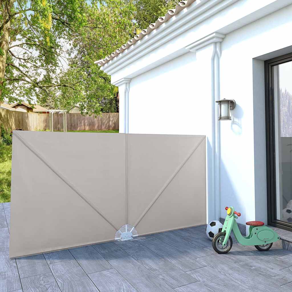 Terrasscherm inklapbaar 300x150 cm crème is nu te koop bij PeponiXL, paradijselijk wonen!
