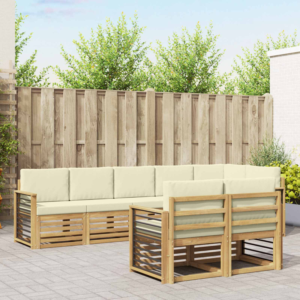 Sofa-Sets Massief Acaciahout is nu te koop bij PeponiXL, paradijselijk wonen!