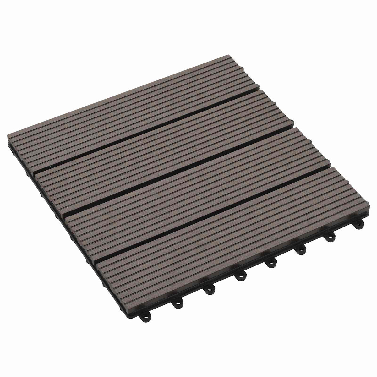 Terras Tegel 11 pcs Donkerbruin 30 x 30 cm WPC is nu te koop bij PeponiXL, paradijselijk wonen!