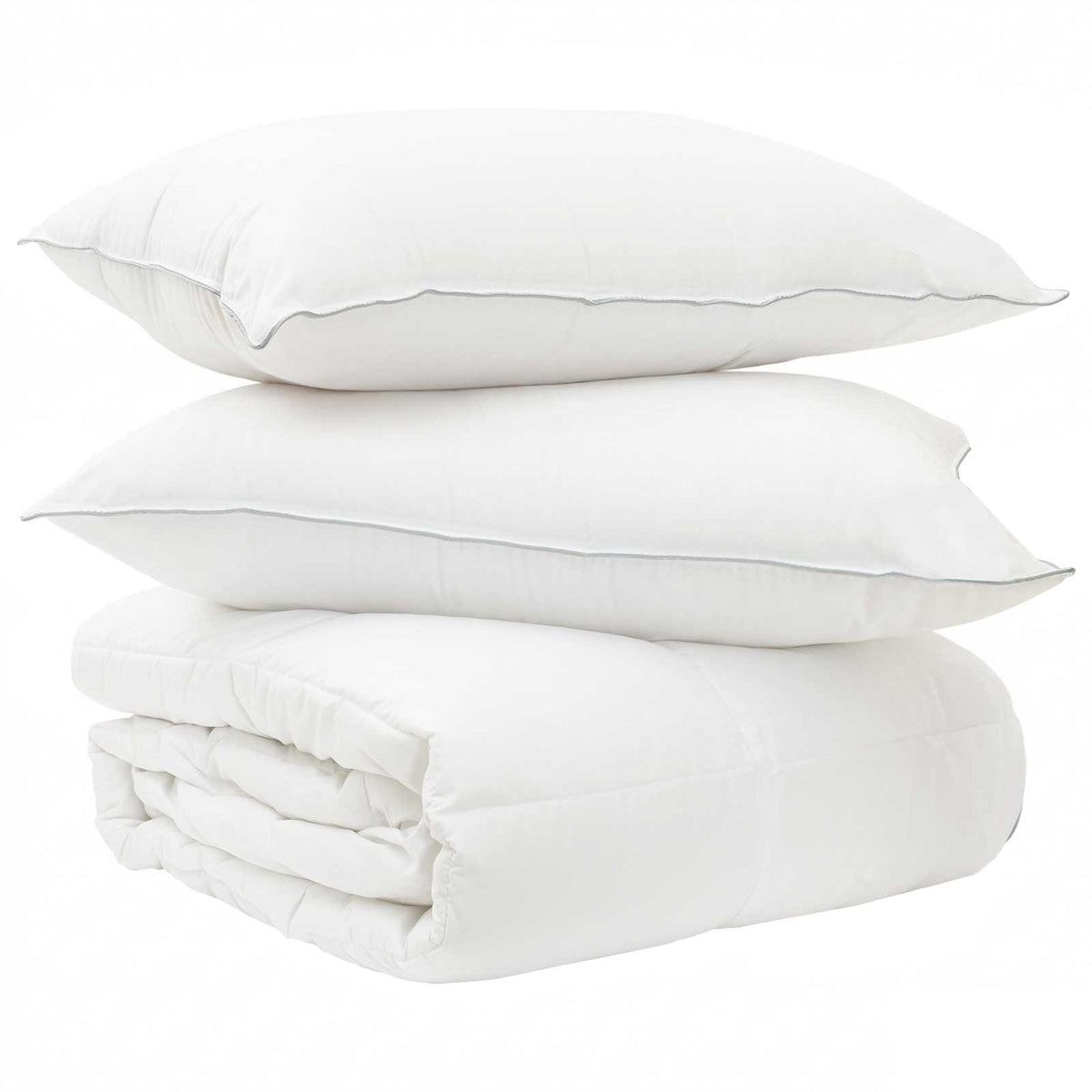 Dekbedset met kussen 2 pcs Wit Bamboevezel is nu te koop bij PeponiXL, paradijselijk wonen!