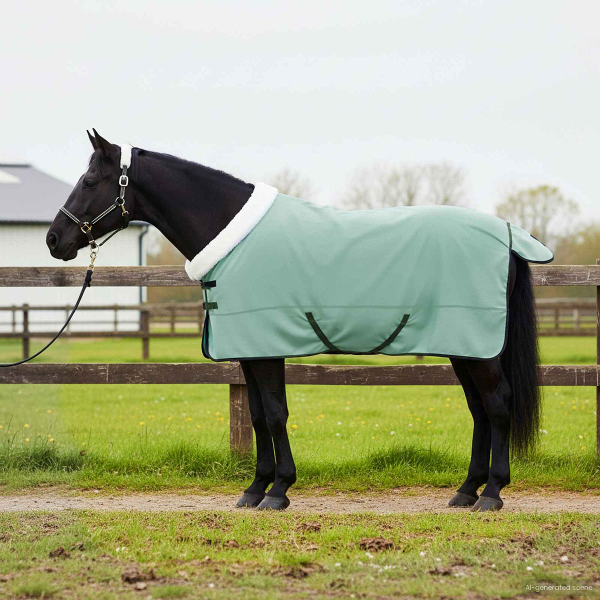 Paardendeken Volledig Donkergroen 155 cm Polar fleece is nu te koop bij PeponiXL, paradijselijk wonen!
