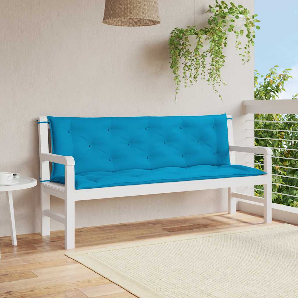 Tuinbankkussen 150x(50+50)x7 cm oxford stof lichtblauw is nu te koop bij PeponiXL, paradijselijk wonen!
