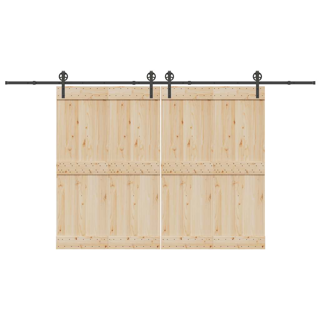 Doos met onderdelen voor schuifdeur 400 cm staal zwart is nu te koop bij PeponiXL, paradijselijk wonen!