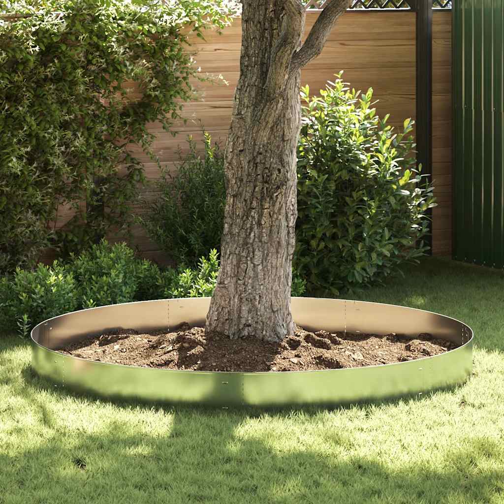 Grasboorden 100x19 cm gegalvaniseerd staal 5 st is nu te koop bij PeponiXL, paradijselijk wonen!