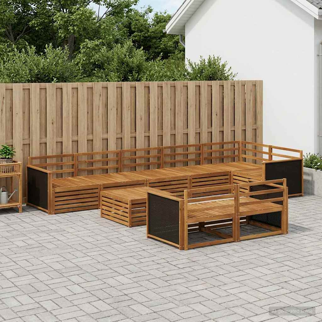 Buiten bankenset 9 pcs is nu te koop bij PeponiXL, paradijselijk wonen!
