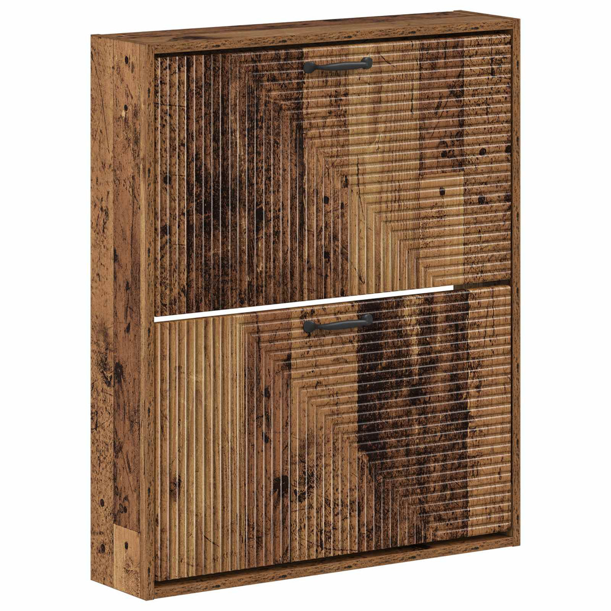 Wandgemonteerde Schoenkast HAARLEM 71 x 17 x 86 cm Bewerkt hout is nu te koop bij PeponiXL, paradijselijk wonen!