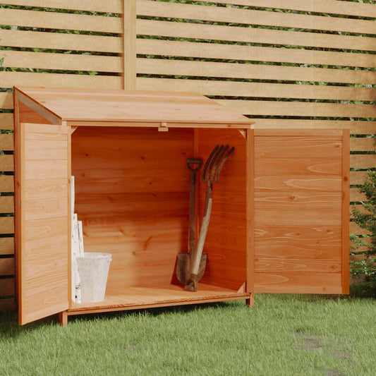 Tuinschuur 102x52x112 cm massief vurenhout bruin is nu te koop bij PeponiXL, paradijselijk wonen!