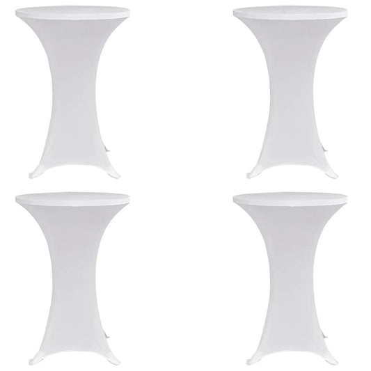 Statafelhoes 4 st stretch Ø60 cm wit is nu te koop bij PeponiXL, paradijselijk wonen!
