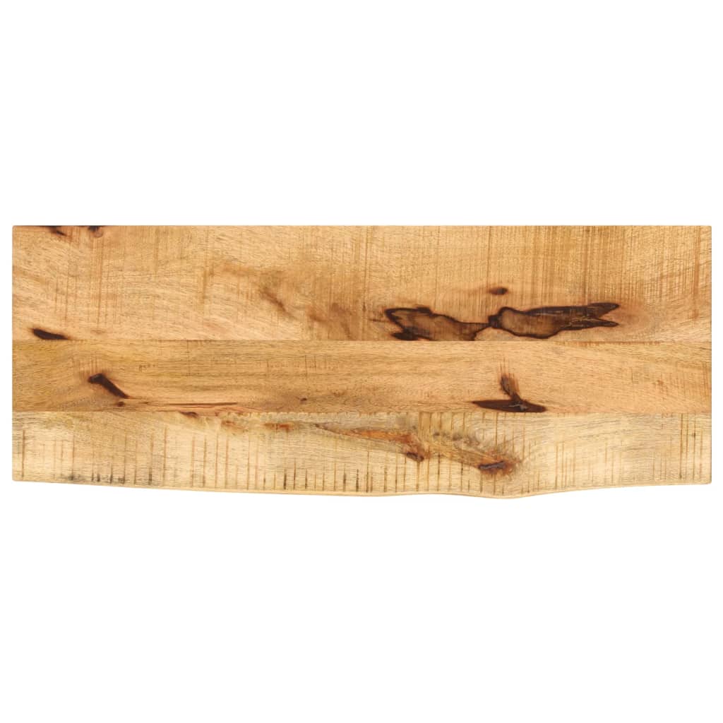 Tafelblad met natuurlijke rand 80x20x2,5 cm massief mangohout is nu te koop bij PeponiXL, paradijselijk wonen!
