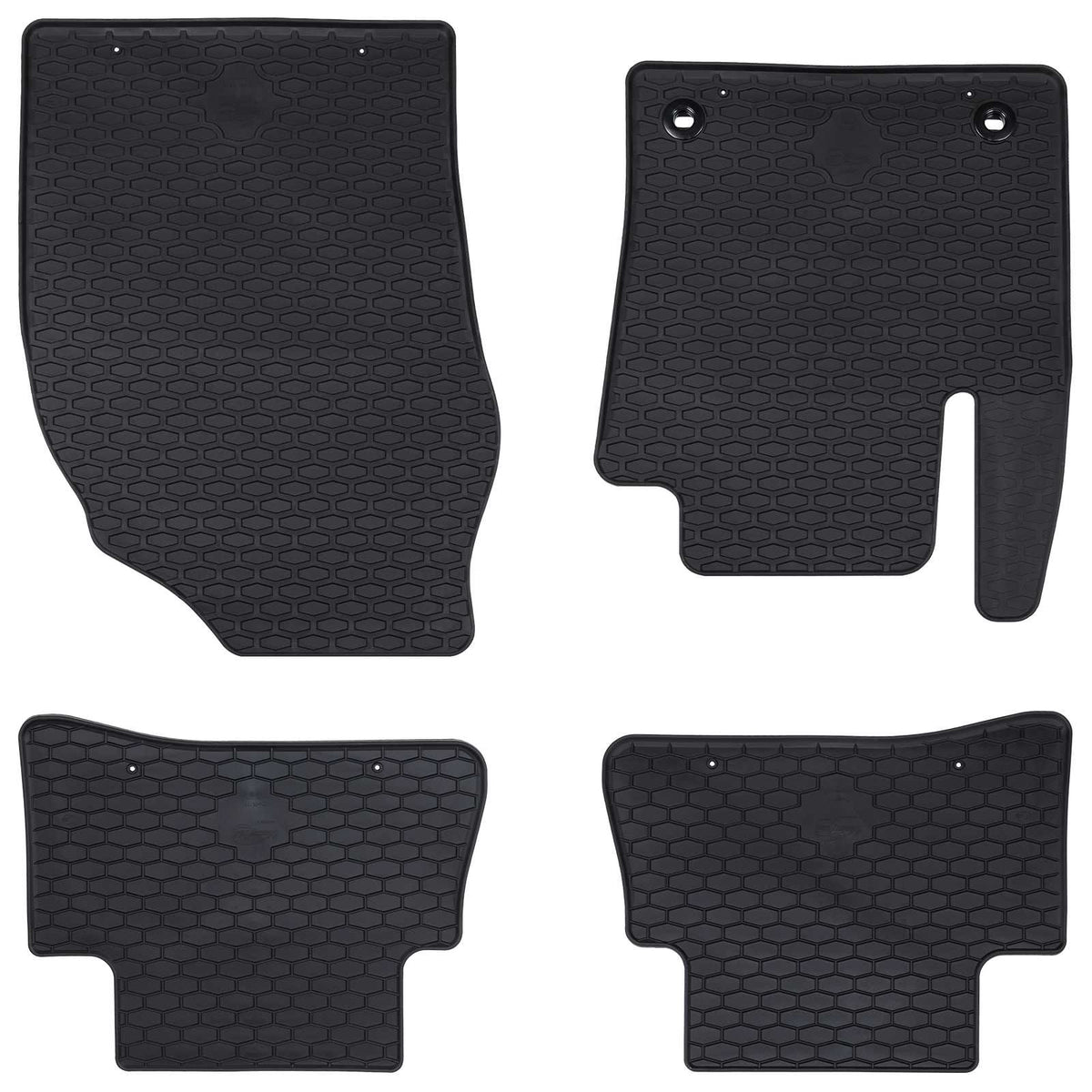 Autobodemmat 4 pcs Zwart Rubber is nu te koop bij PeponiXL, paradijselijk wonen!