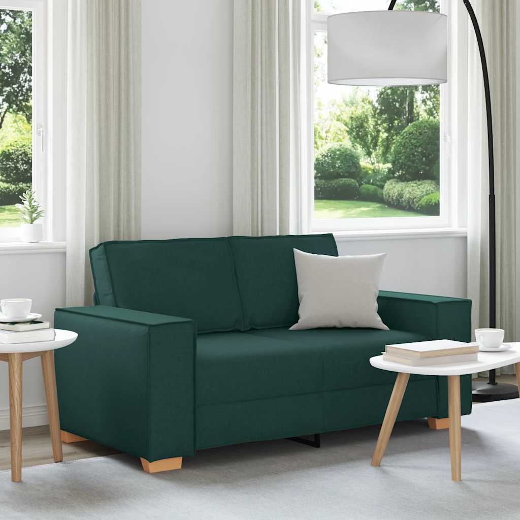 2-zitsbank Donkergroen 160x78x84 cm Stof is nu te koop bij PeponiXL, paradijselijk wonen!
