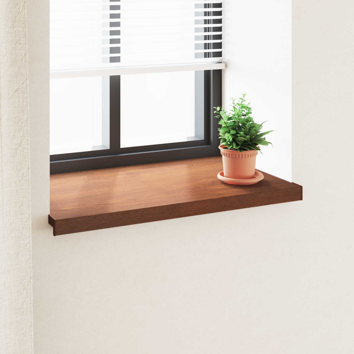 Raamsokkel Bruin hout 80 x 50 x 4,5 cm PVC is nu te koop bij PeponiXL, paradijselijk wonen!