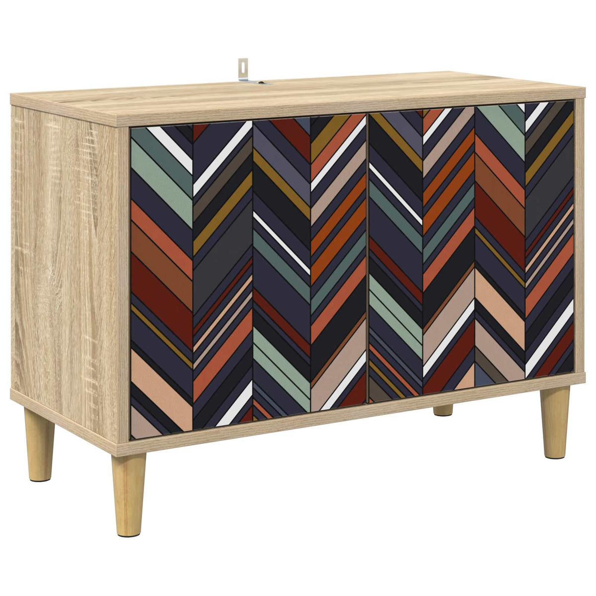 Tv-meubel OMMEN 69 x 33 x 50 cm Sonoma Bewerkt hout is nu te koop bij PeponiXL, paradijselijk wonen!