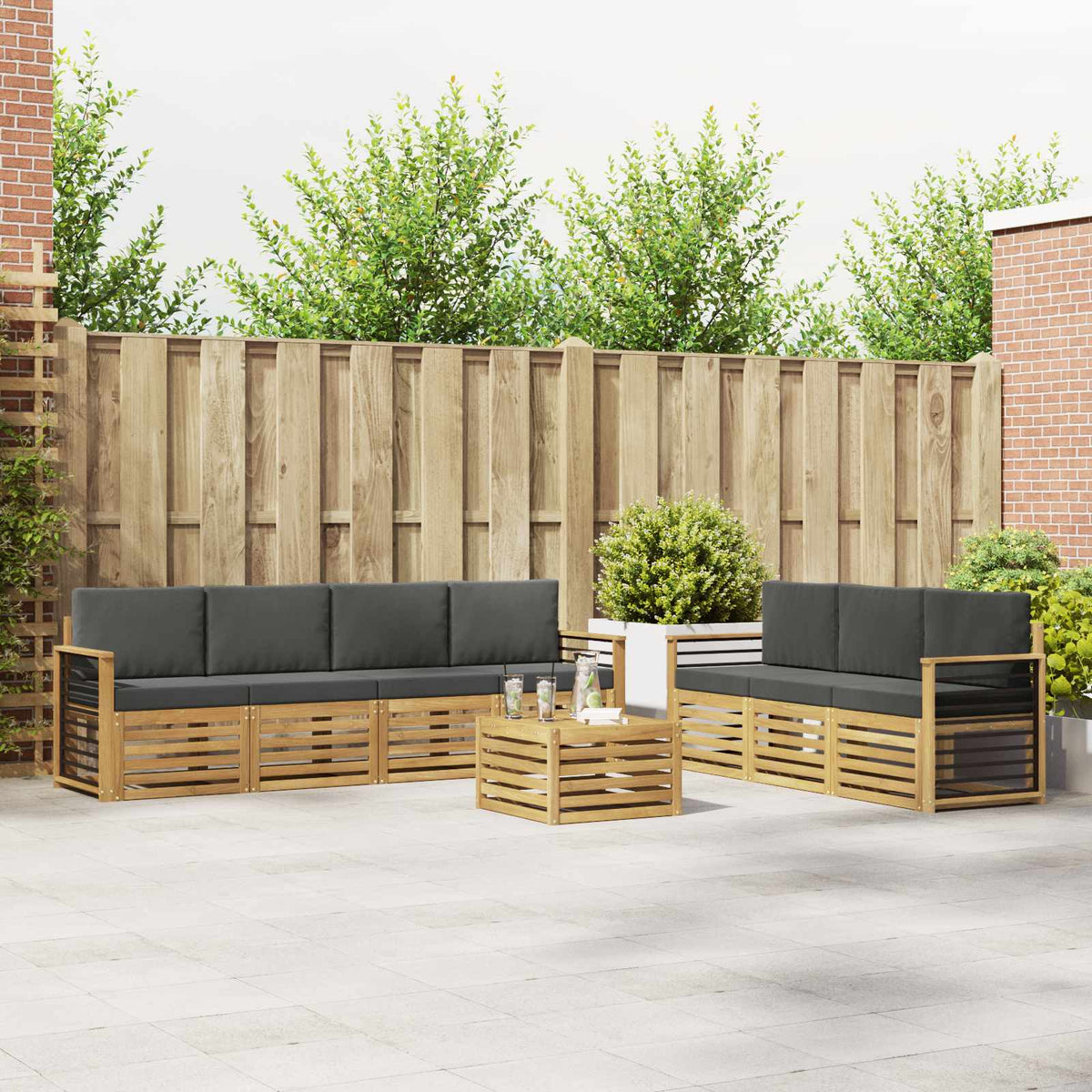 Sofa-Sets Massief Acaciahout is nu te koop bij PeponiXL, paradijselijk wonen!