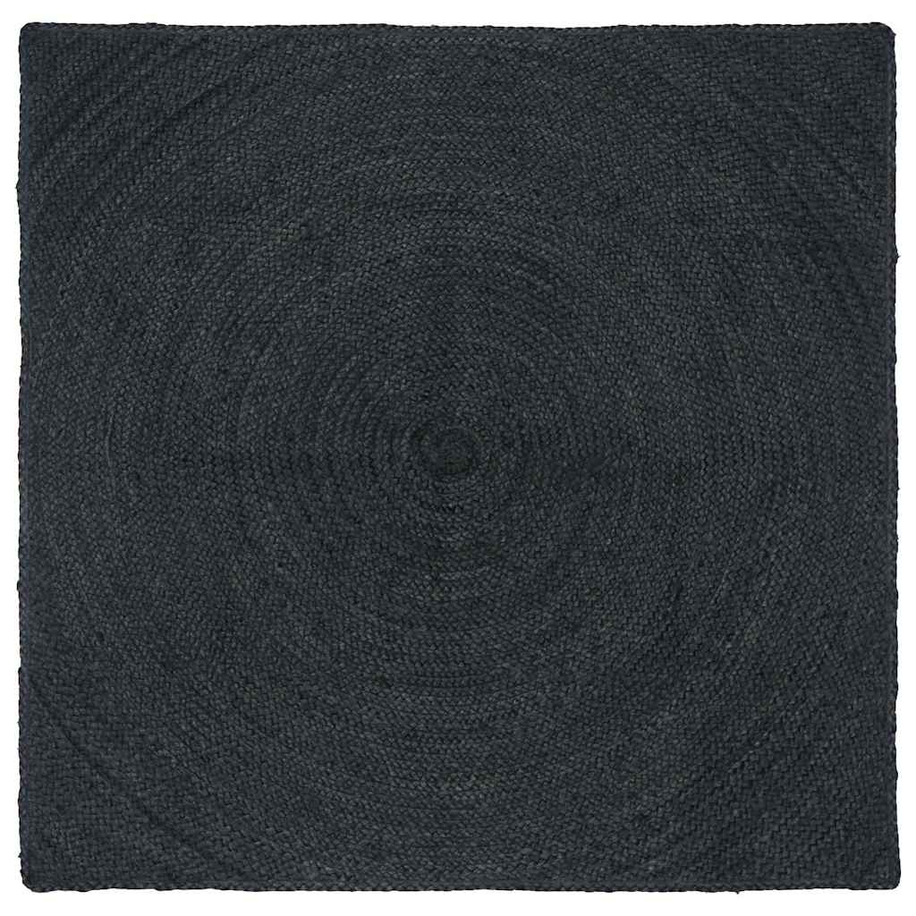 Vloerkleden Vierkant Donkergrijs 160 x 160 cm Jute is nu te koop bij PeponiXL, paradijselijk wonen!