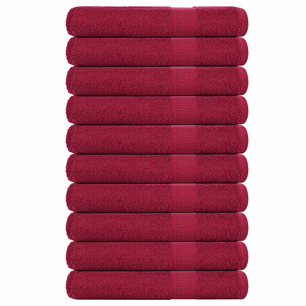 Saunahanddoeken FROGN 10 st 80x200 cm 360 g/m² bordeaux is nu te koop bij PeponiXL, paradijselijk wonen!