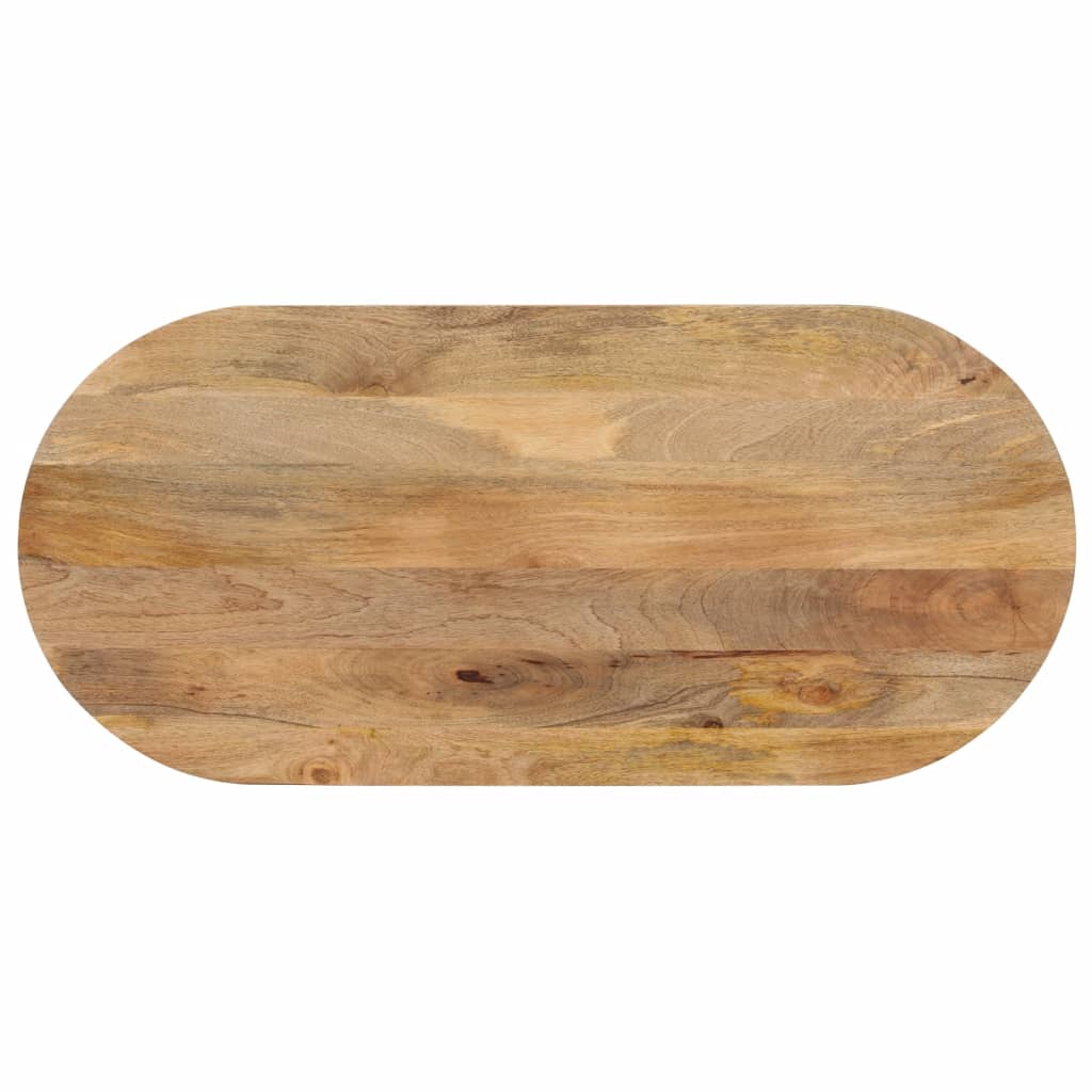 Tafelblad ovaal 120x60x2,5 cm massief mangohout is nu te koop bij PeponiXL, paradijselijk wonen!